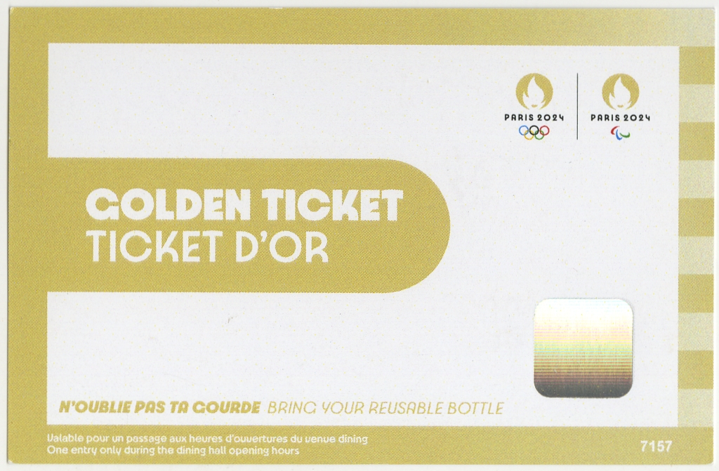 Ticket d'or Jeux Olympiques Paris 2024
