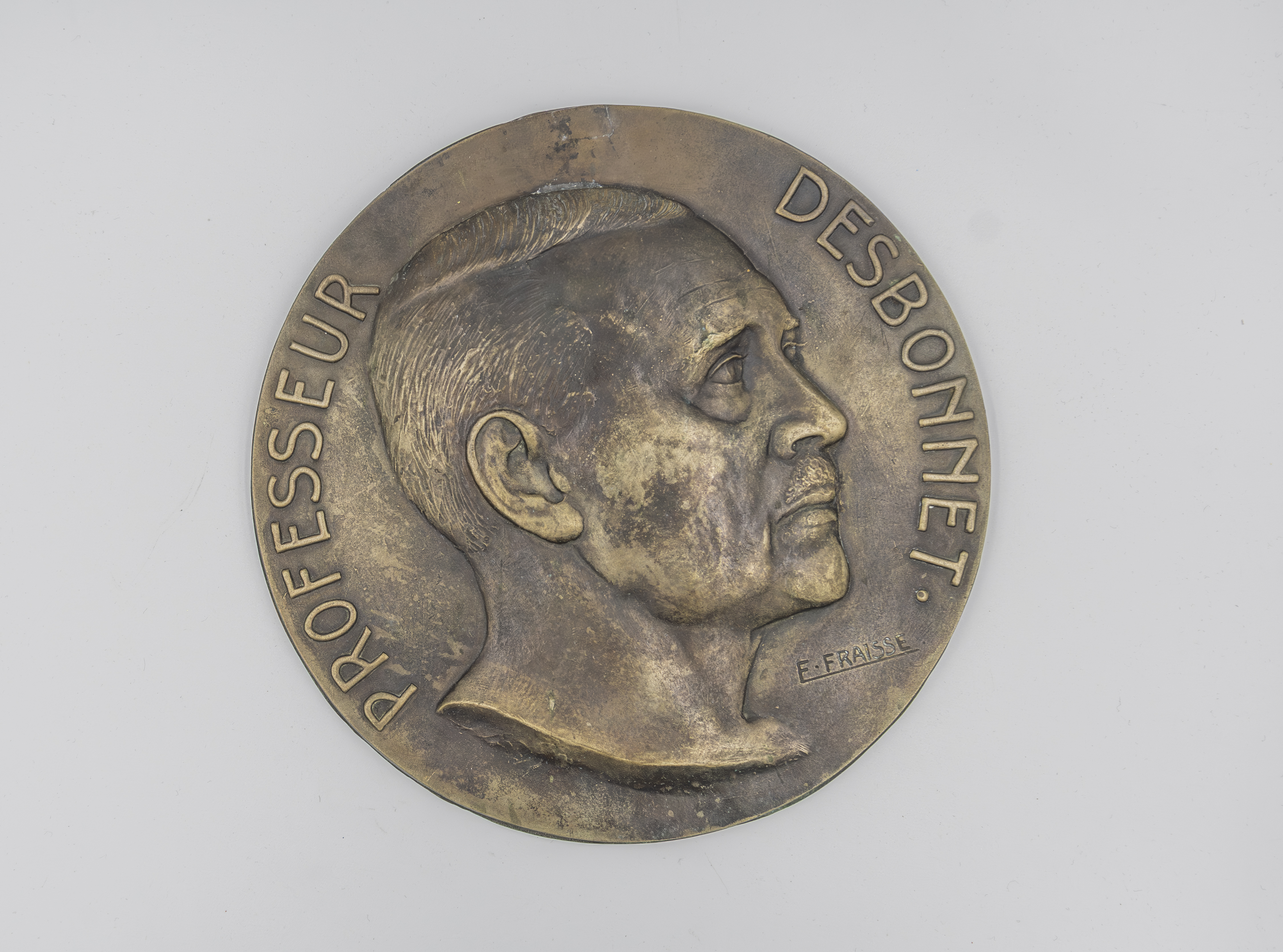 Large plaster cast of Professor Desbonnet by G. Setta