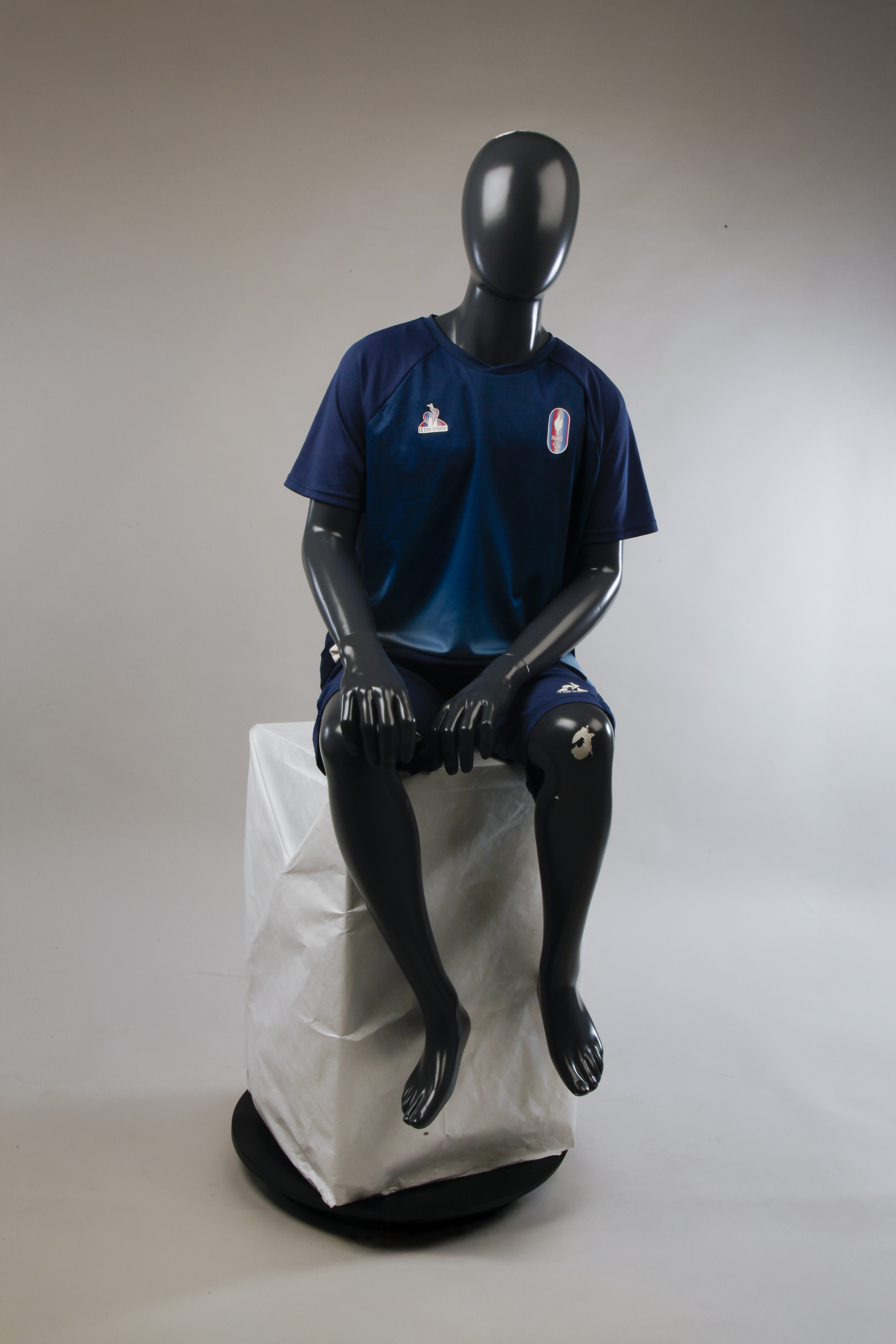 Maillot bleu de Fabien Lamirault porté durant les Jeux Paralympiques de Paris 2024