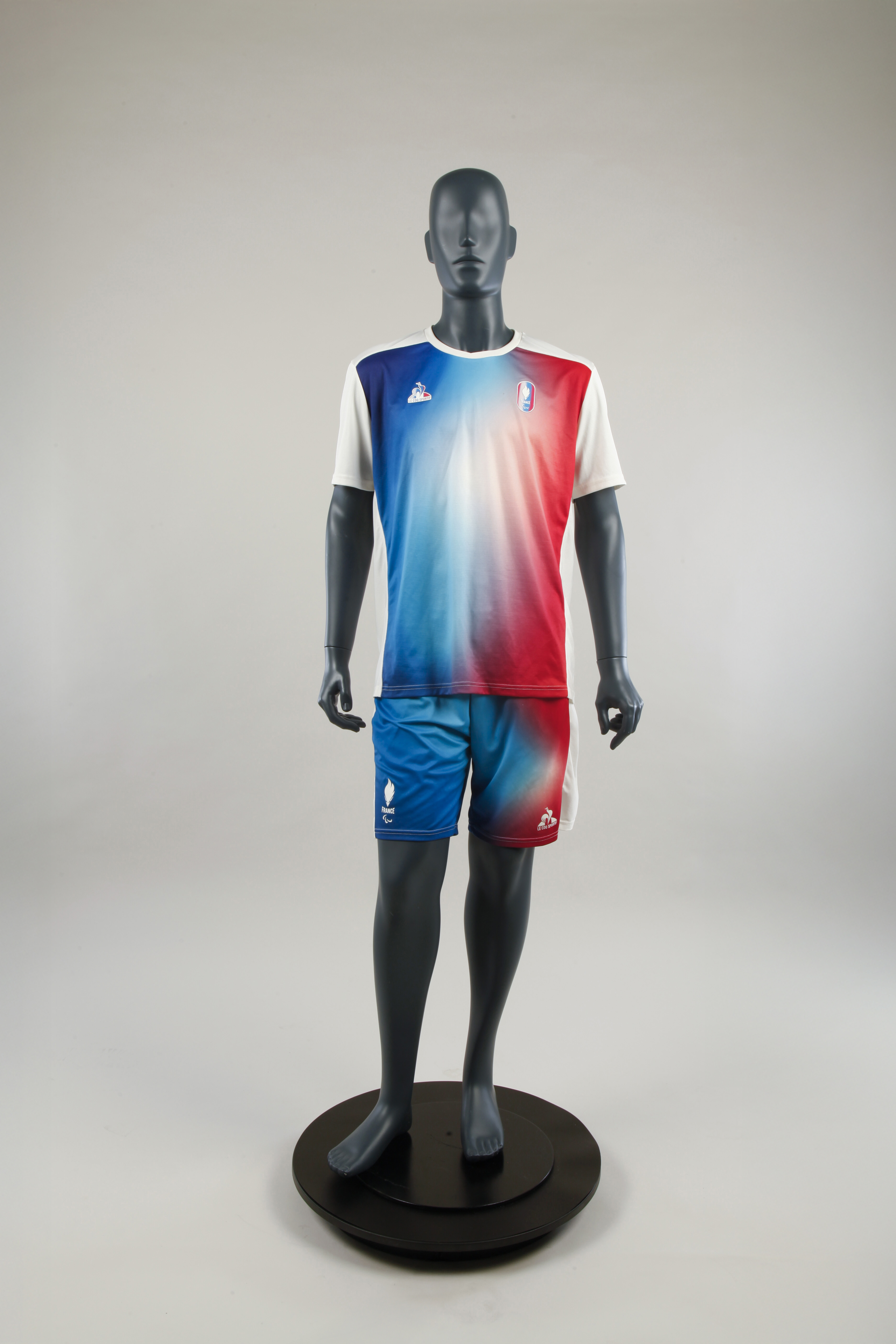 Pantaloncini da badminton della squadra francese di Lucas Mazur